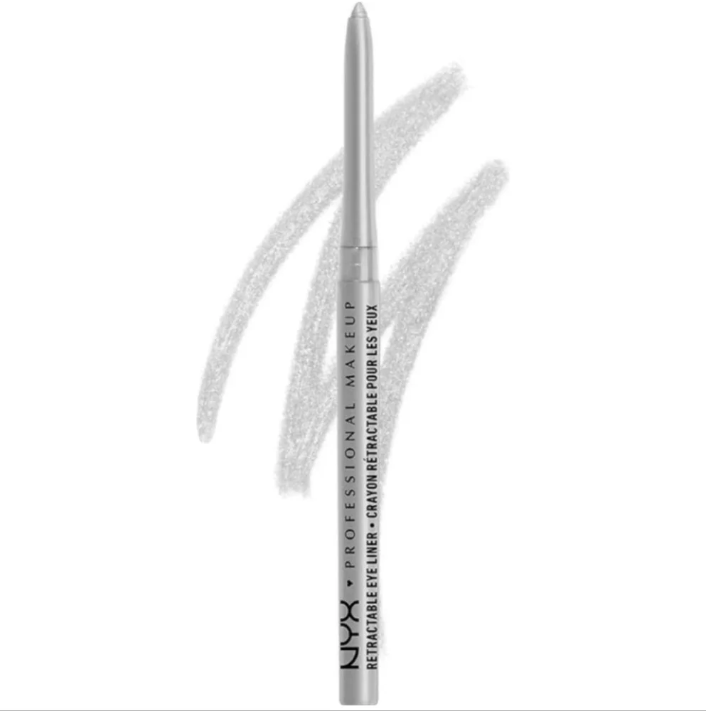 5 X NYX Professional Makeup Retractable Eye Liner, Waterproof, Silver